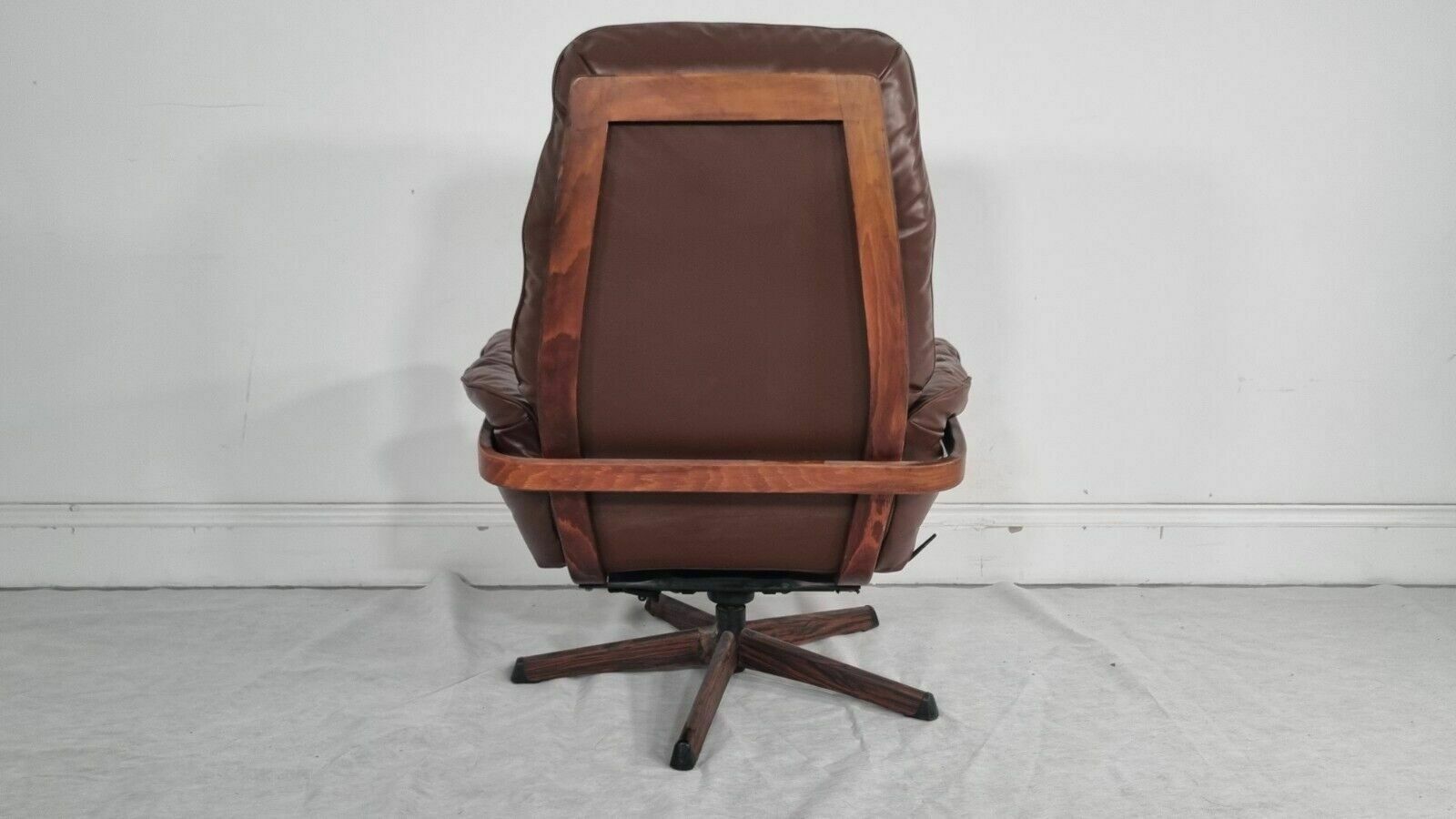 Vintage Gote Mobler Nassjo Armchair In Brown Leather photo 828.0