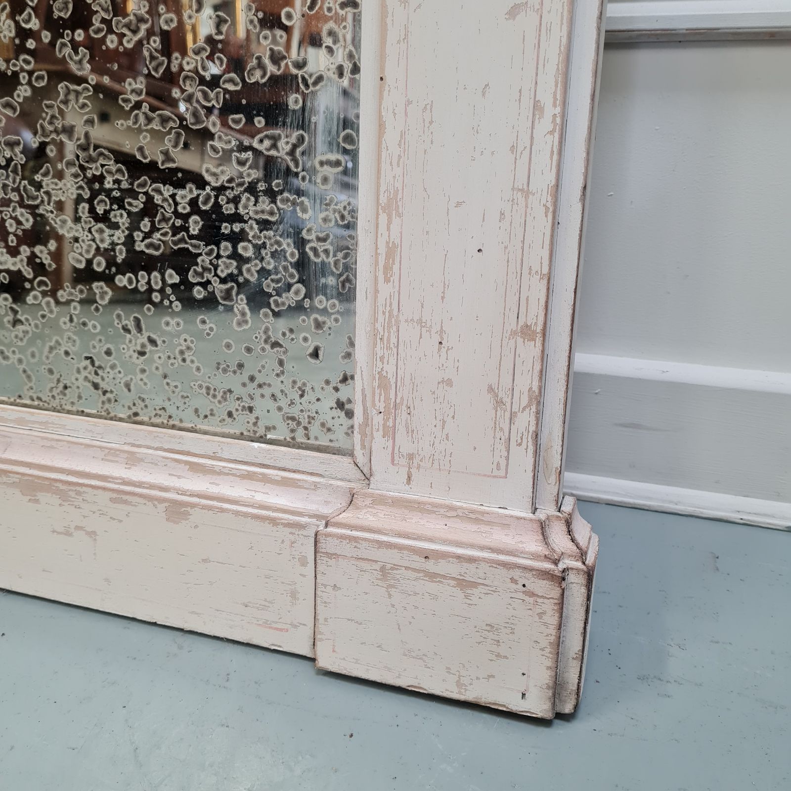 Beautiful Antique French Trumeau Mirror C1900 Free Delivery Eng/Wales photo 915.0