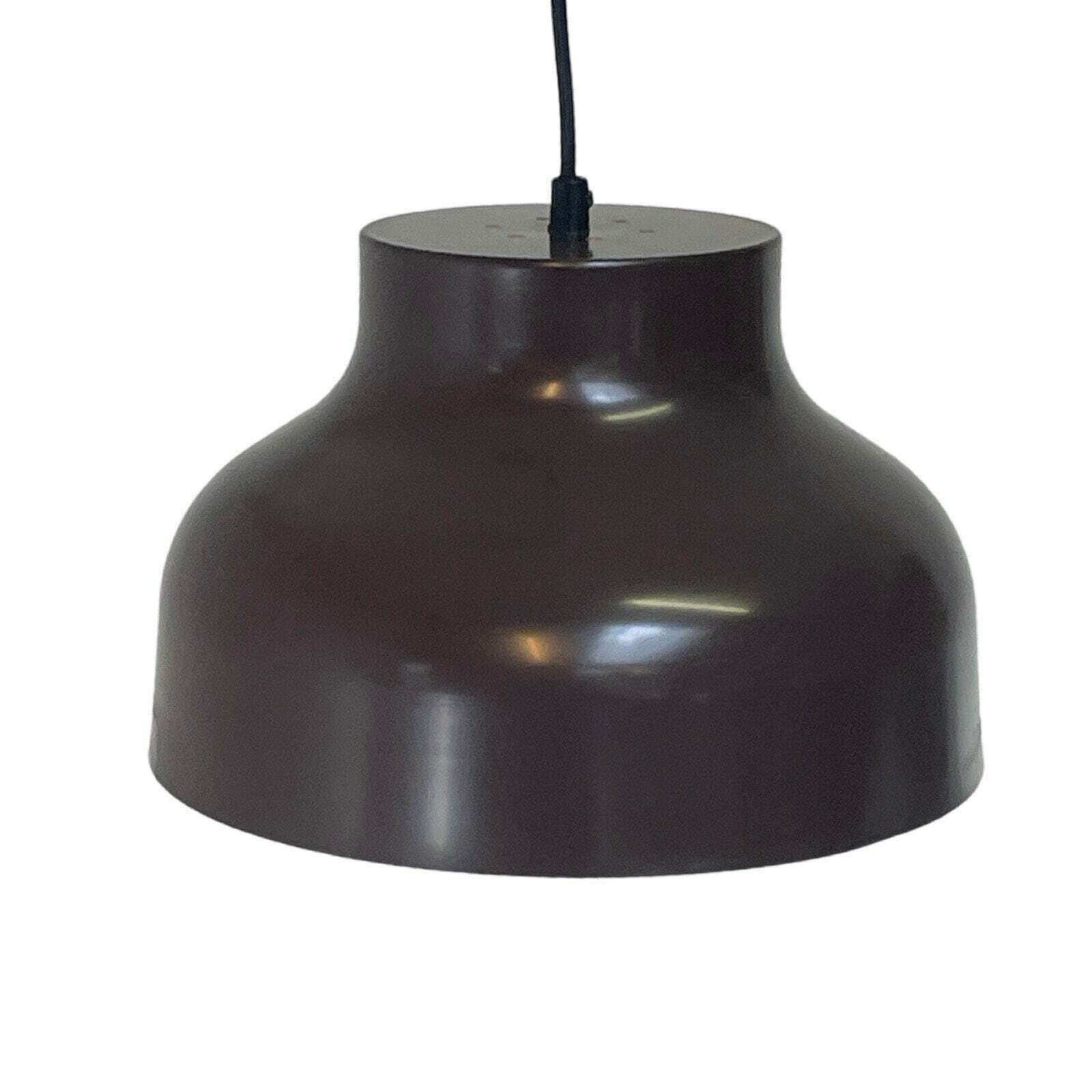 Vintage   Scandinavian   Bowl Shaped Hanging Pedant   Brown photo furniture