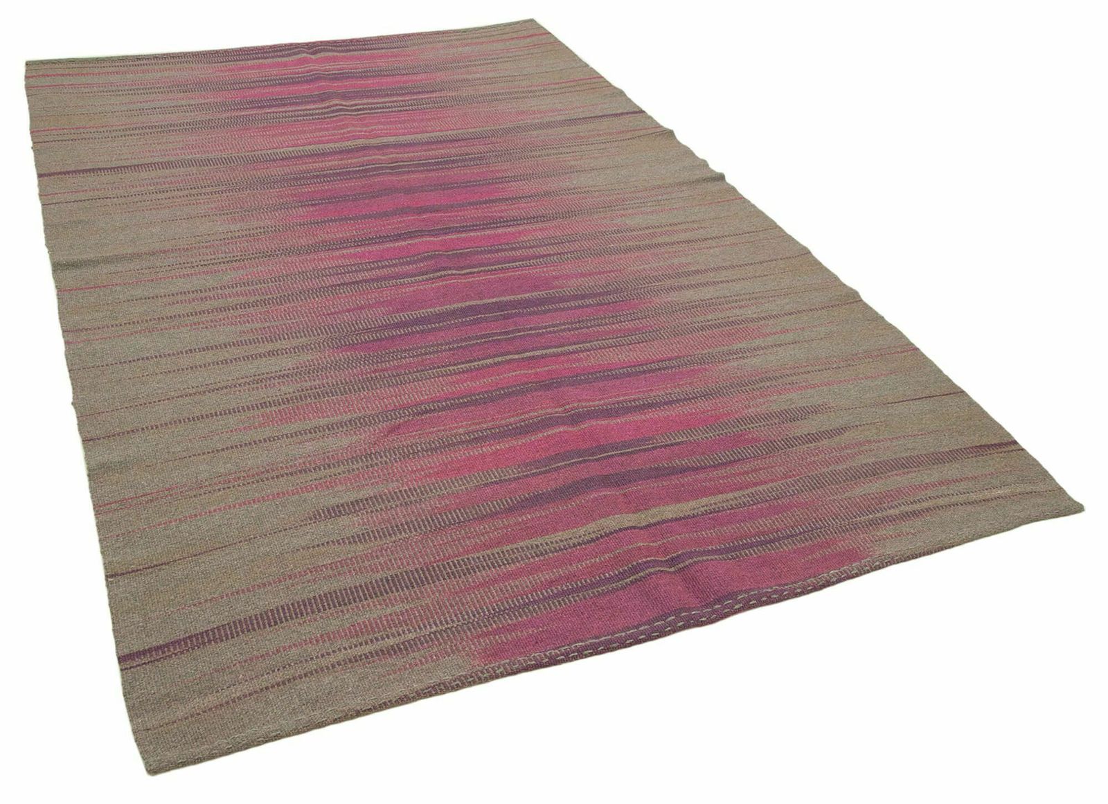 6x8 Purple Contemporary Kilim Rug photo furniture