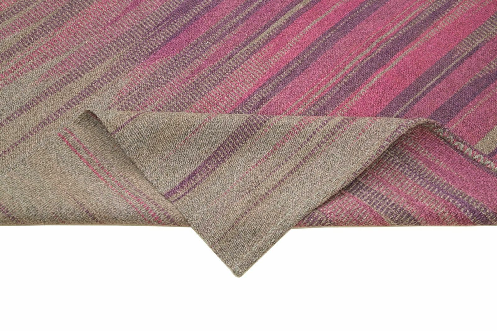 6x8 Purple Contemporary Kilim Rug photo vinterior