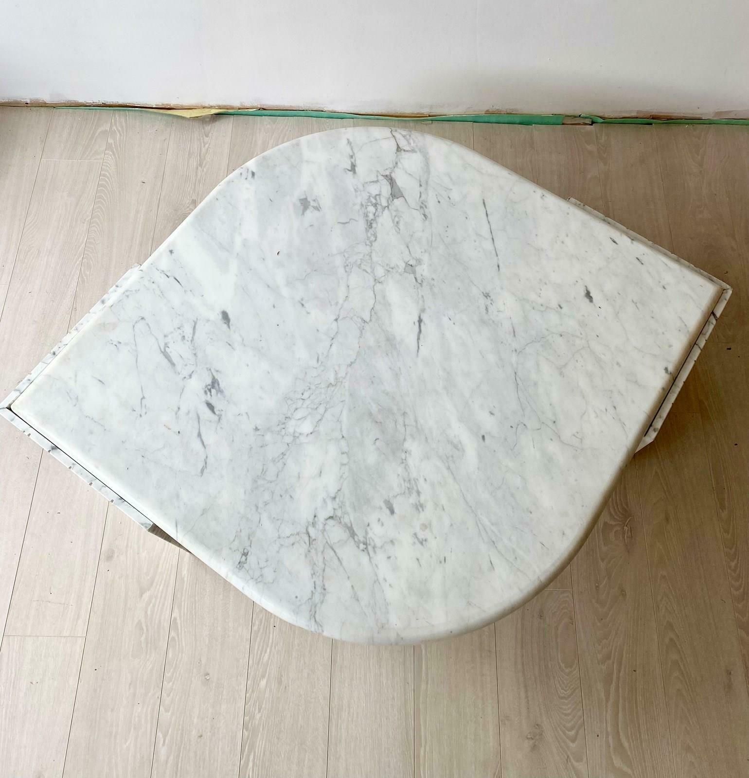 Vintage Italian Carrara Marble Coffee Table photo Furniture