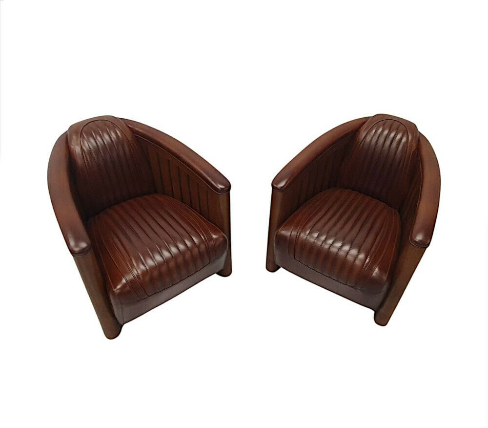 photo for sale A Stunning Club Armchair In The Art Deco Style