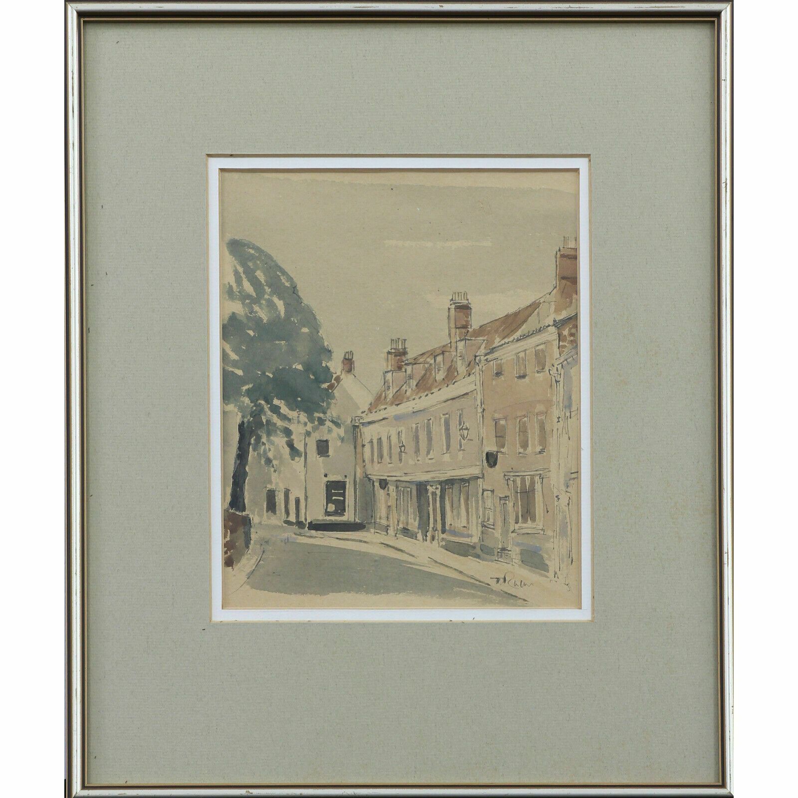 Watercolour By Terence M Rudkin. Elm Hill, Norwich
