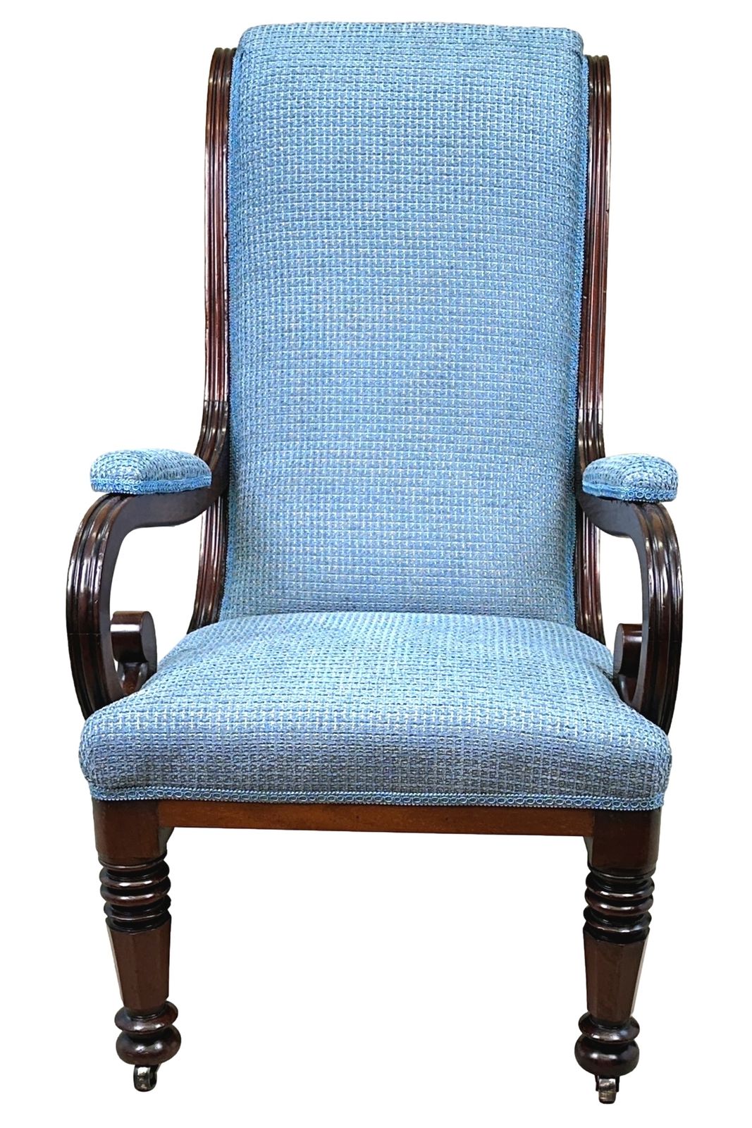 William IV Mahogany Library Armchair (England, Circa 1835) photo vintage