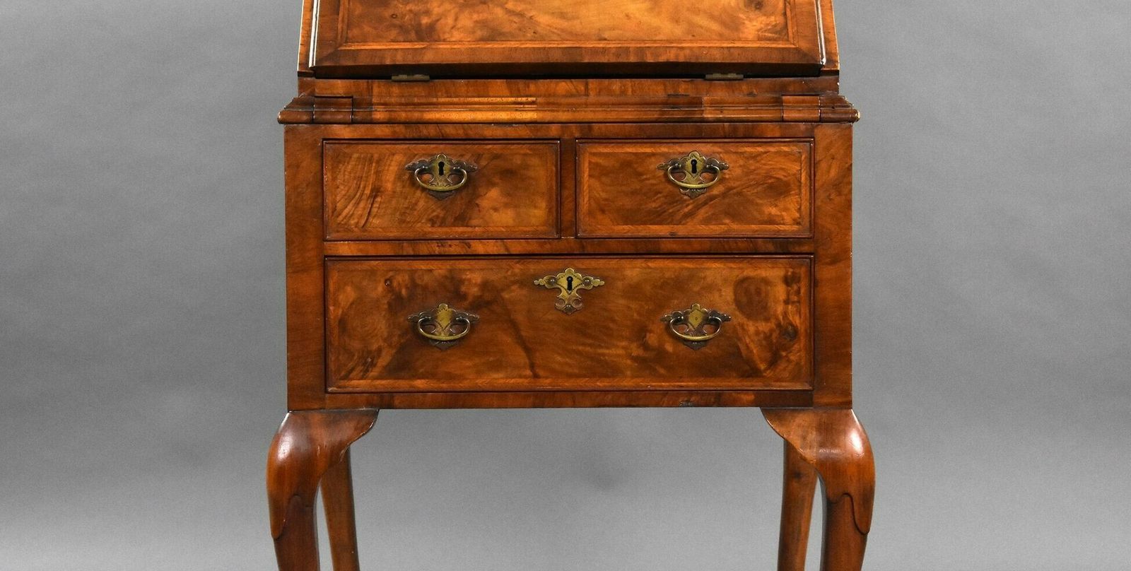 Queen Anne Style 1930s Walnut Bureau photo buy