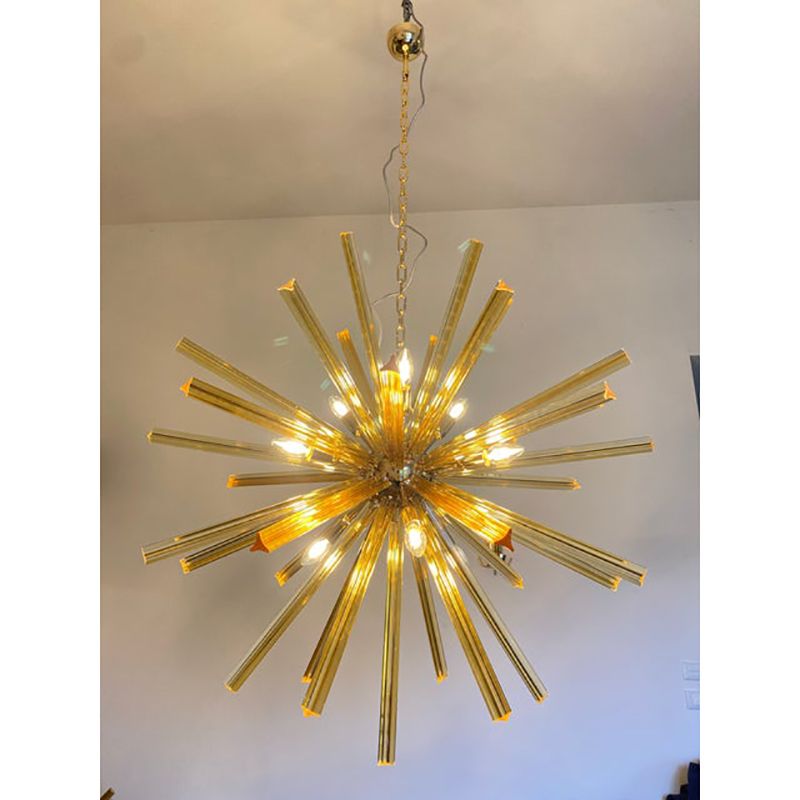 Sputnik Chandelier In Murano Glass Style From Italy photo furniture