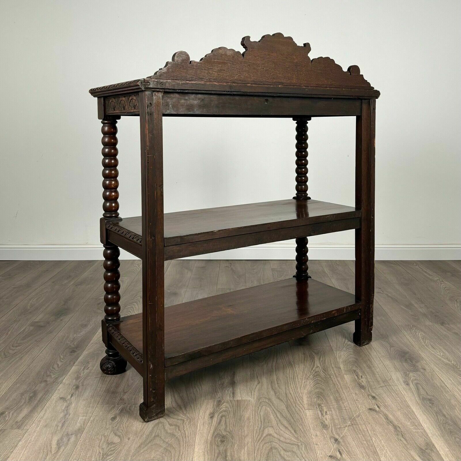 Antique 19th Century Carved Oak Buffet / Sideboard photo Furniture