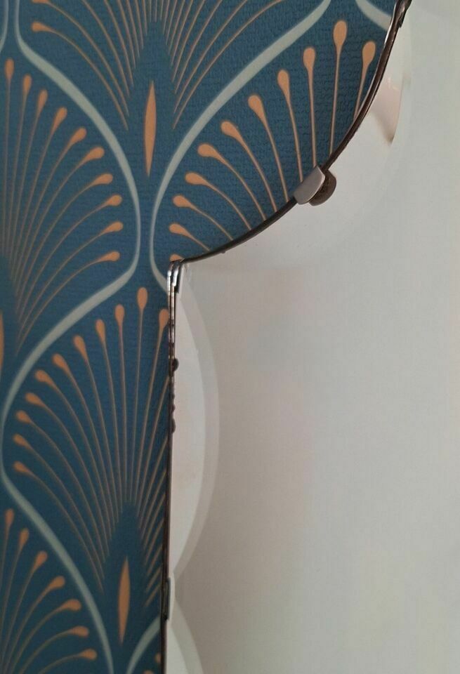Art Deco Original Deep Bevelled Edge Frameless Wall Mirror photo for sale