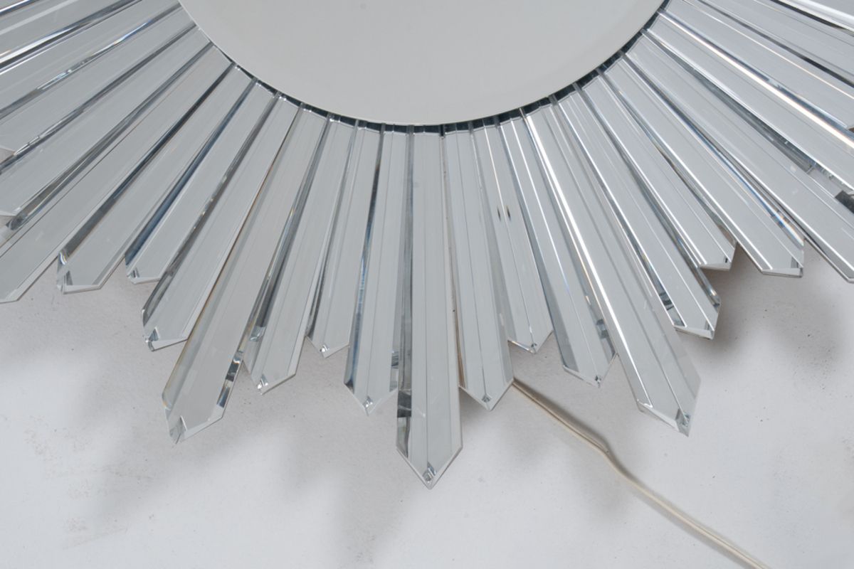 Baccarat. “Star” Mirror In Crystal, Backlit. 21st Century. photo for sale