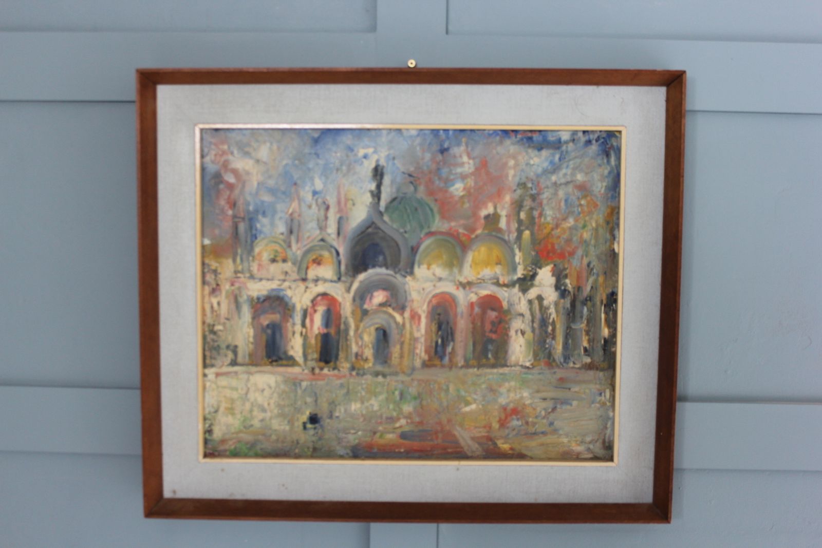 photo buy Vintage Midcentury Venetian Painting By Emanuele Cappello