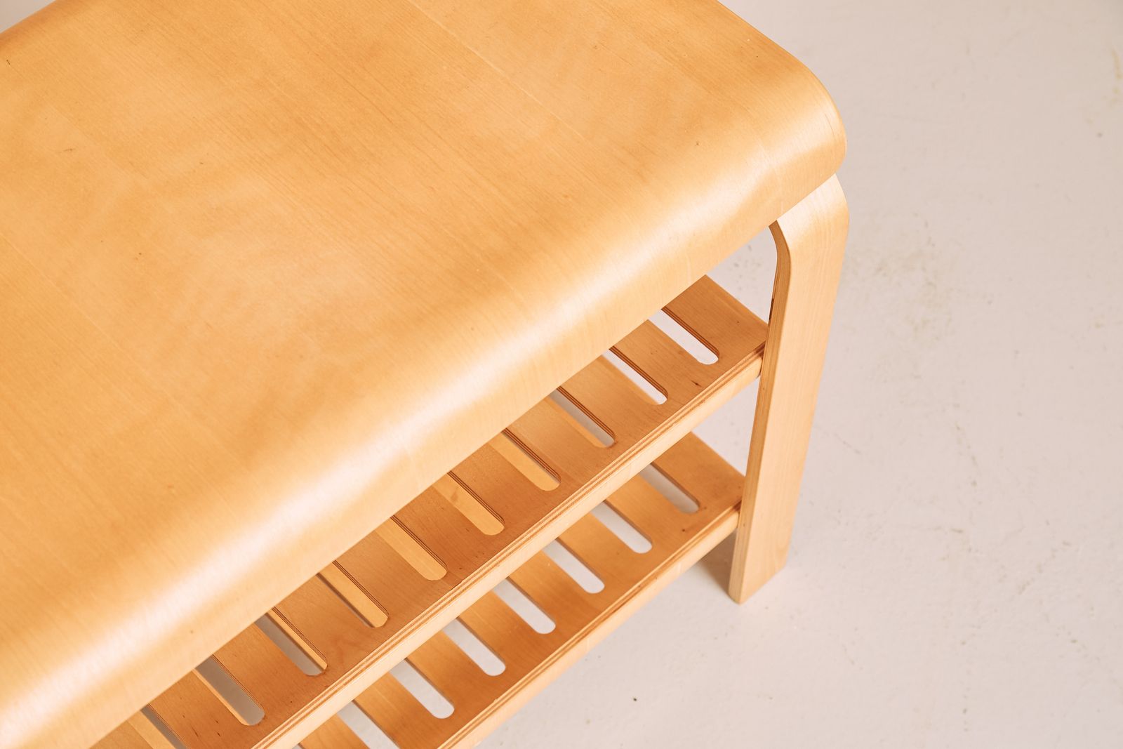 Vintage Swedish 3 Tier Coffee Table In Birch Plywood By Ikea 1980s photo furniture