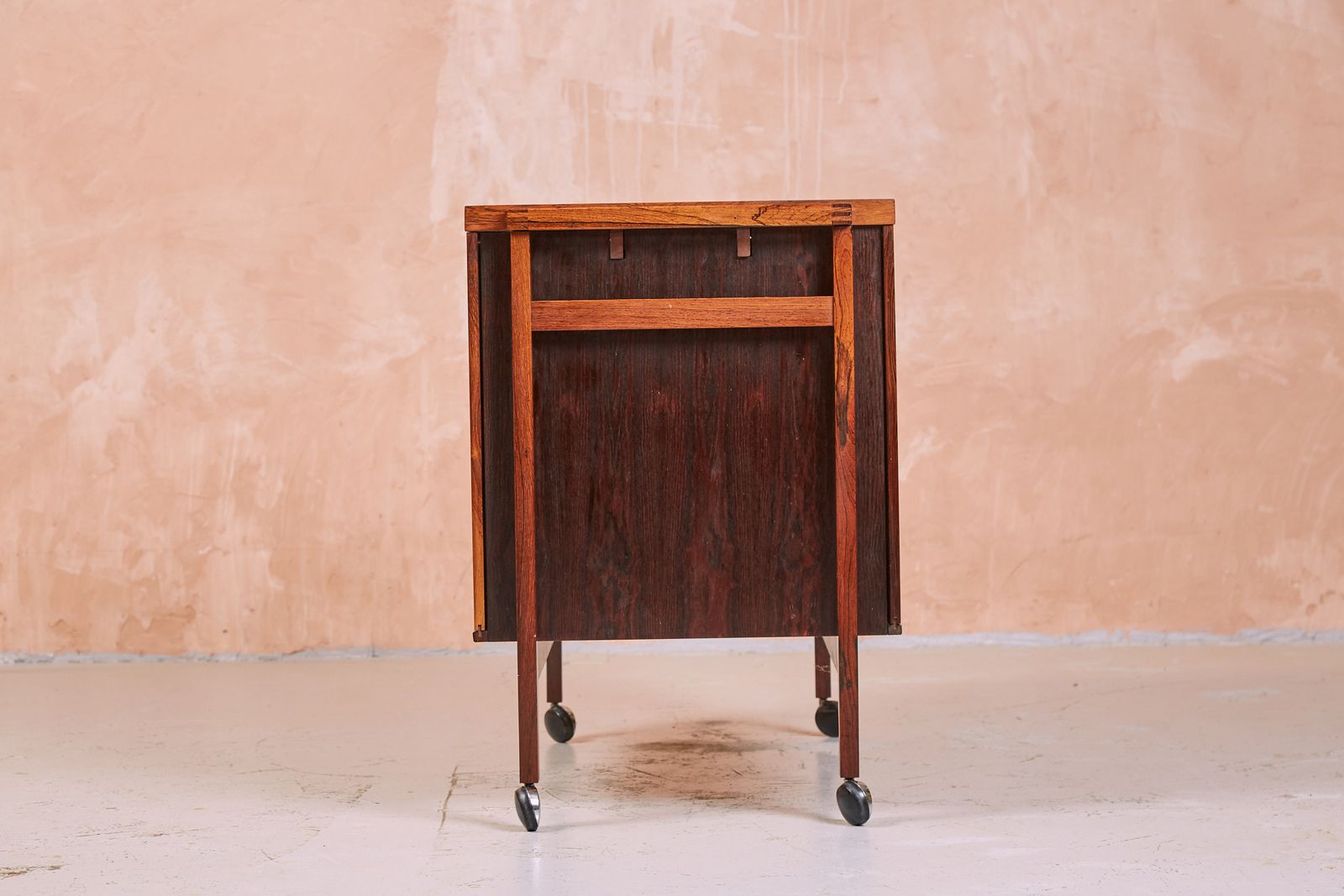Mid Century Danish Modern Rosewood Bar Cart Trolley By Niels Erik Glasdam Jensen, Denmark, 1964 photo Furniture