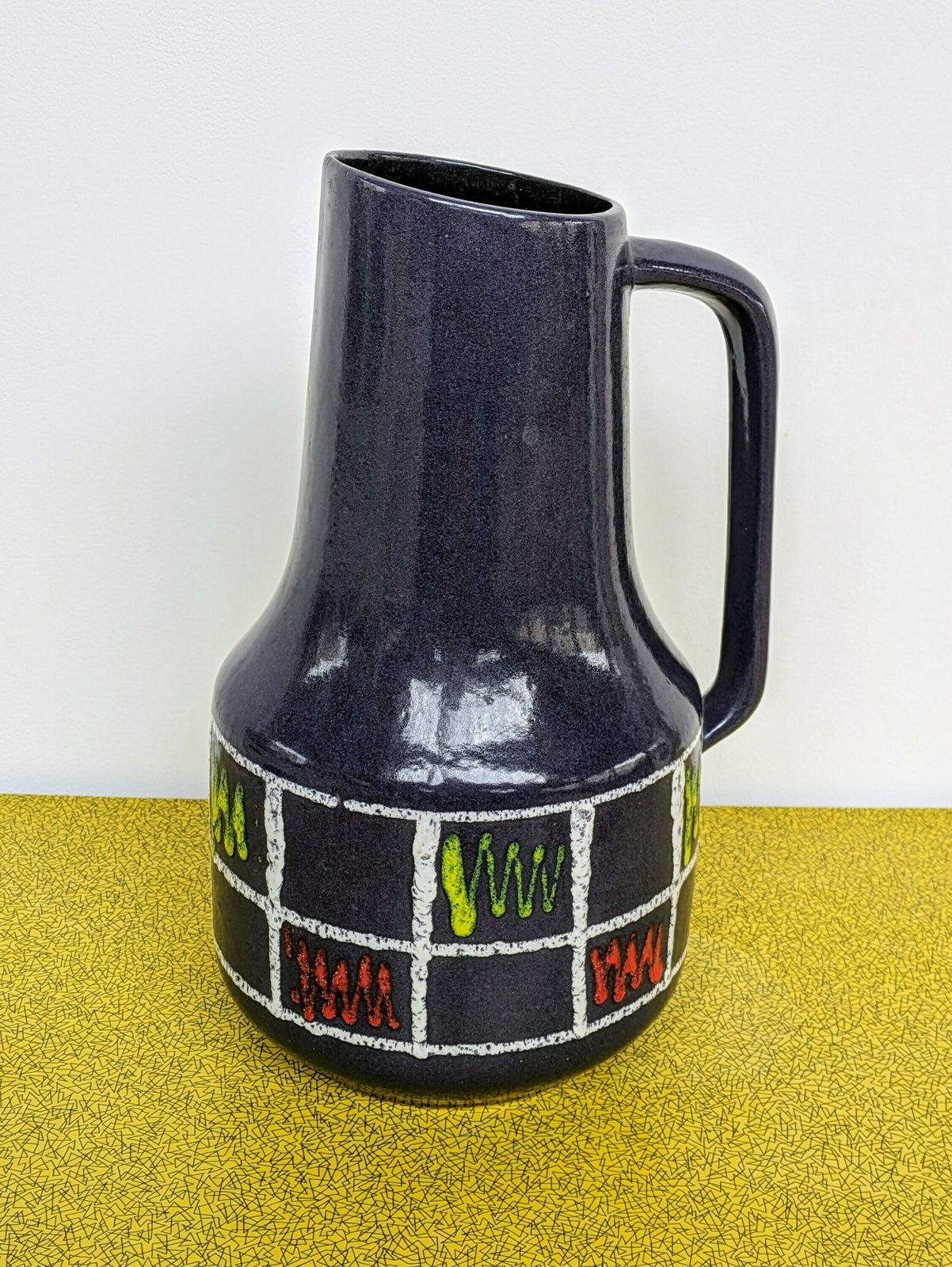 Vintage Large Fat Lava Vase By Scheurich   West Germany   1960s / 1970s photo furniture