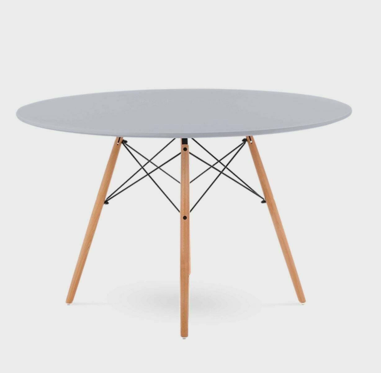 Mid Century Scandinavian Design Round Dining Table photo Furniture