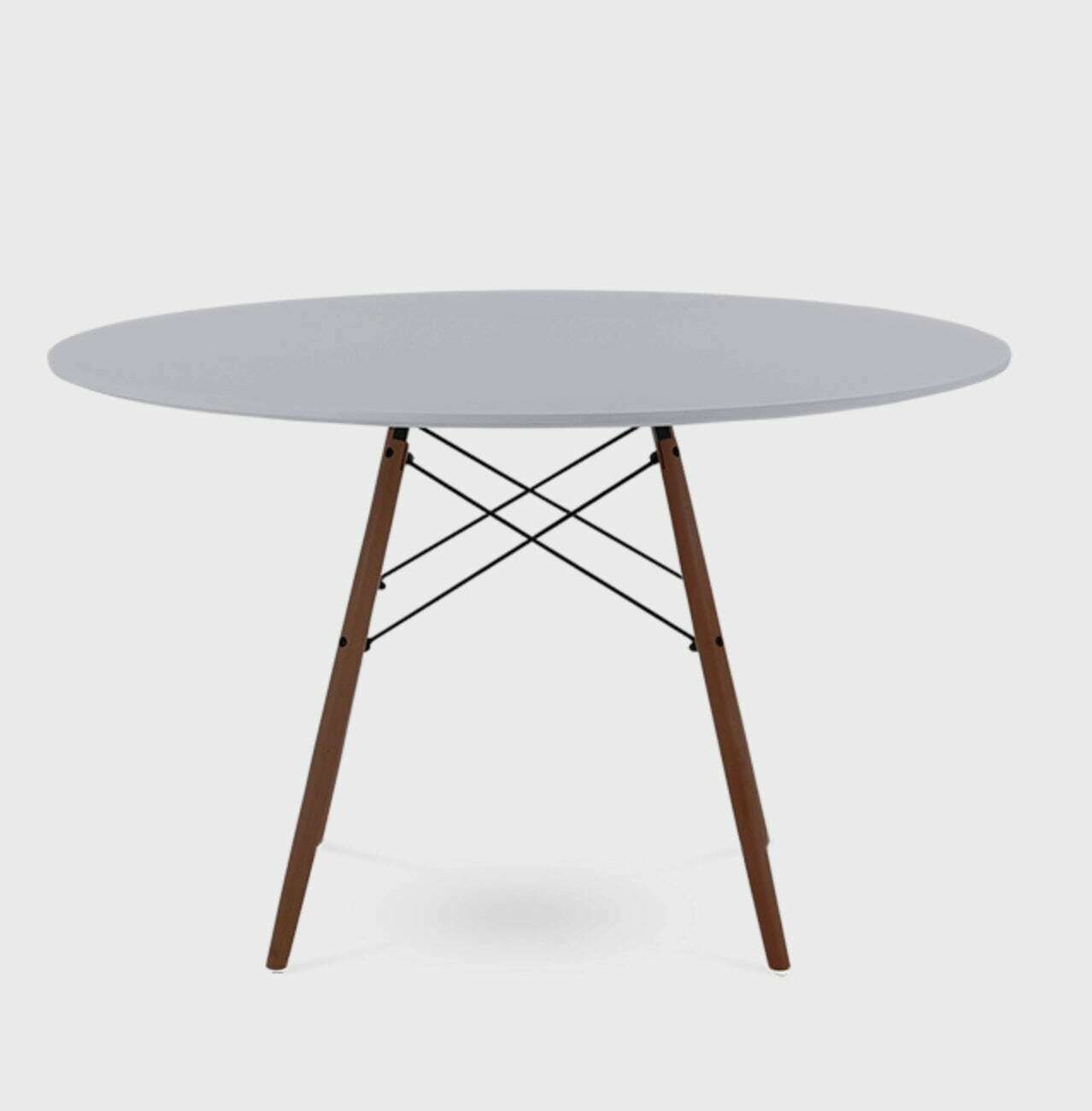 Mid Century Scandinavian Design Round Dining Table photo vintage