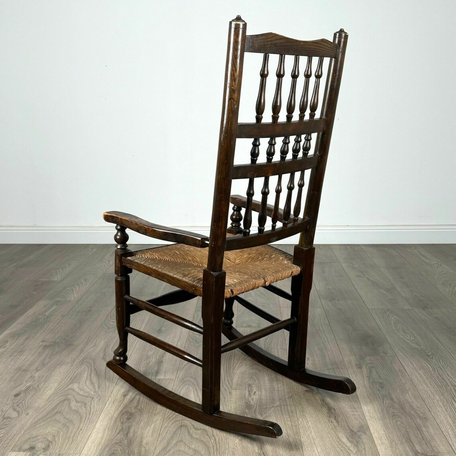 Antique 20th Century Rocking Chair In Oak photo for sale