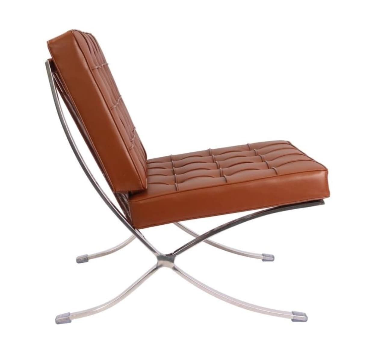 Mid Century Style Leather Hand Upholstered Chair And Footstool. photo Furniture