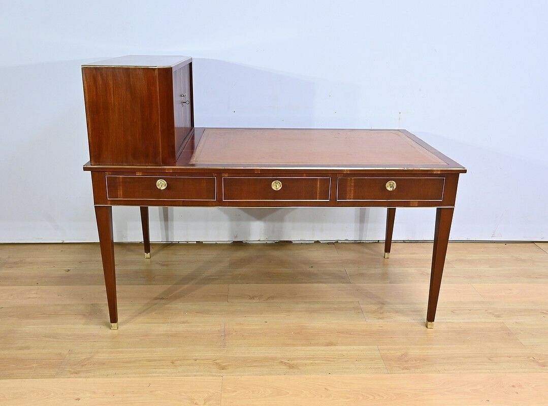 Mahogany Cartonnier Desk, Directoire Period – Early 19th Century photo furniture