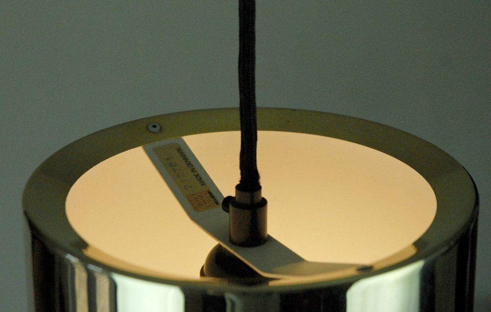photo for sale Brass Sektor Pendant Lamp By Jo Hammerborg For Fog & Morup. 1970s