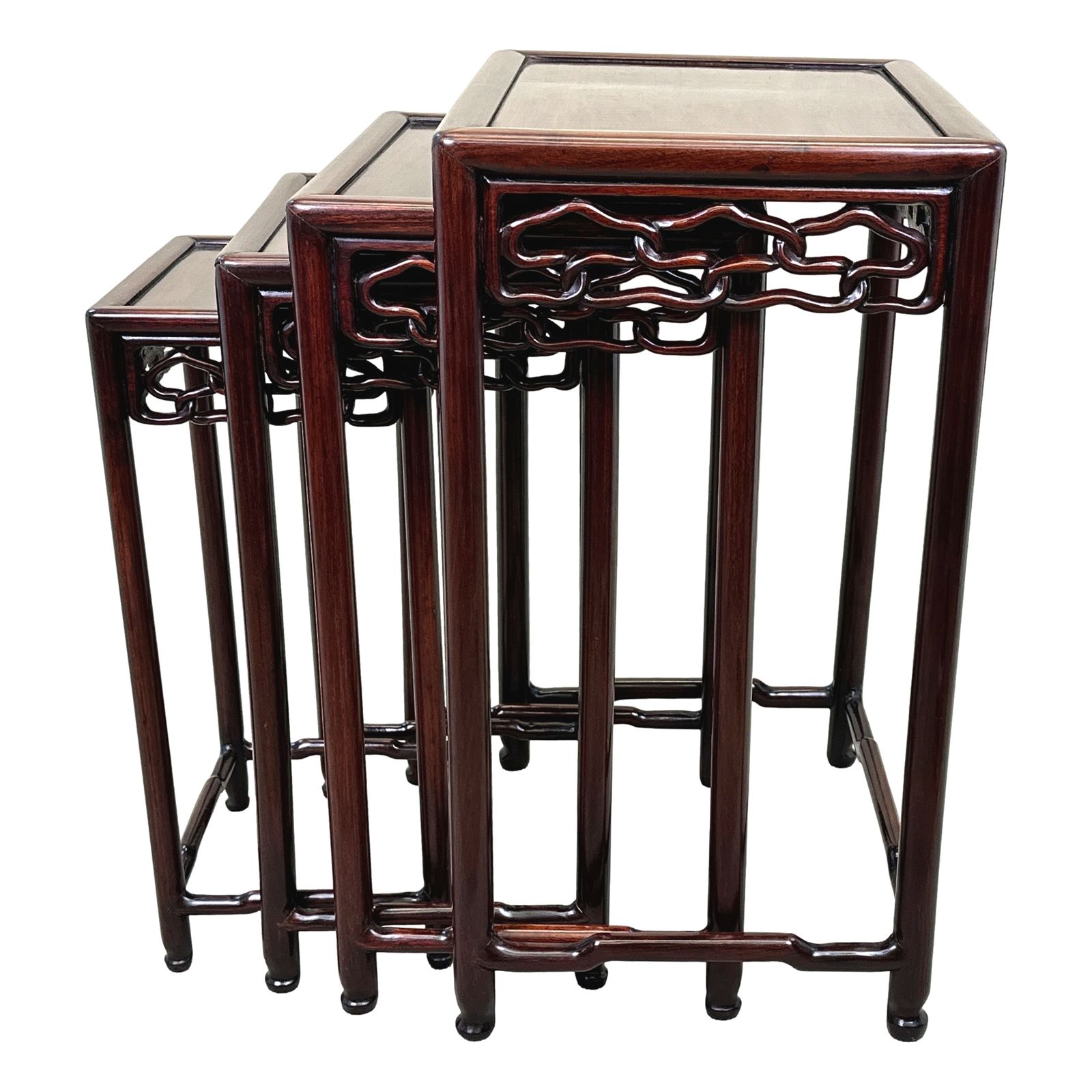 Oriental Hardwood Nest Of Four Coffee Tables (China, Circa 1870) photo Furniture