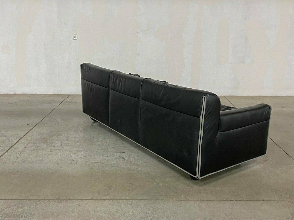 Heli 3 Seater Leather Sofa By Otto Zapf For Knoll, 1980s photo 1750.0