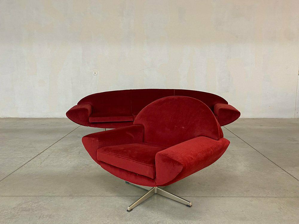 Capri Sofa And Lounge Chair By Johannes Andersen For Trensum Möbelfabrik, Set Of 2 photo buy