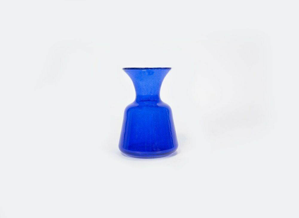 Cobalt Bullicante Glass Vase By Erik Höglund