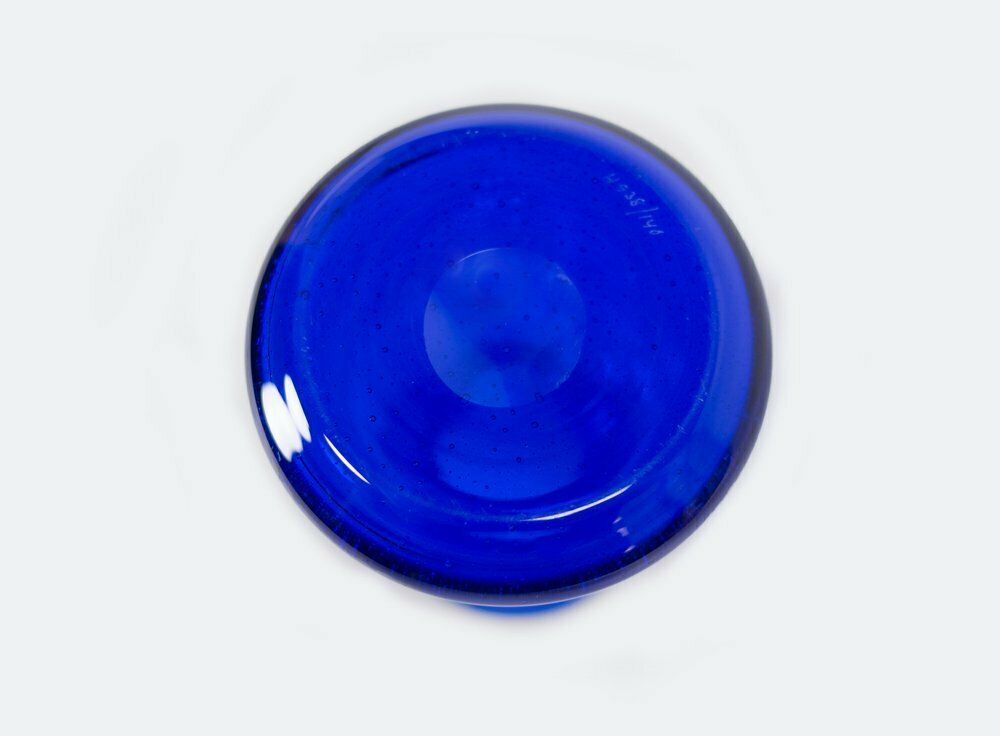 Cobalt Bullicante Glass Vase By Erik Höglund photo for sale