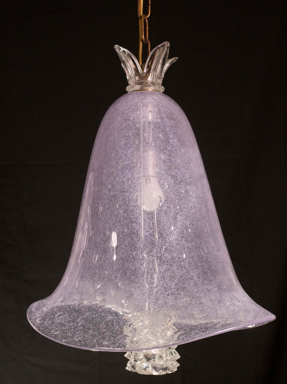 Elegant Barovier E Toso Lantern In Bubble Glass With A Rostrato Glass Element photo buy