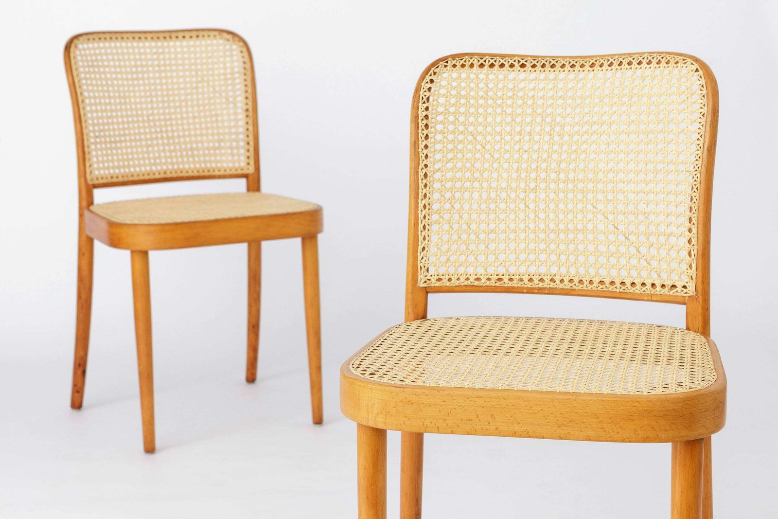 2 Of 8 Ligna Chairs, 1960s 1970s, Czechoslovakia, Vintage