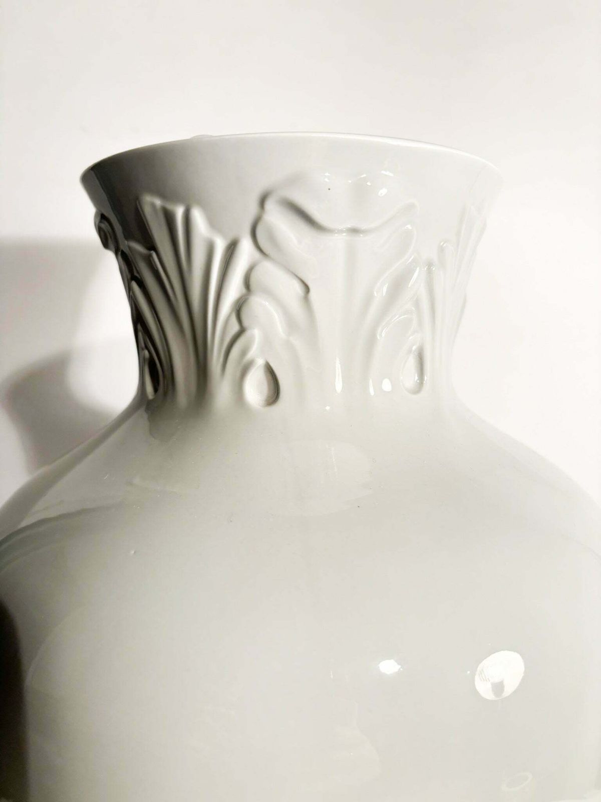 Porcelain Vase By Richard Ginori Gray 'Manifattura 1946' From The 1990s photo for sale