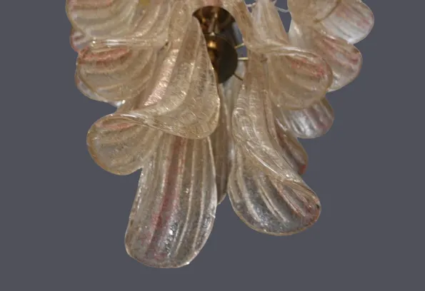 Mid Century Murano Chandelier/Murano Lamp Dahlia/Italian Design Light 70's photo 1602.0