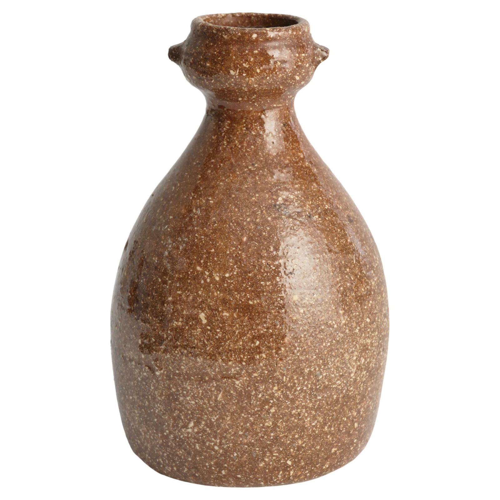 Japanese Shigaraki Inspired Handmade Stoneware Vase With Barnacle Like Texture