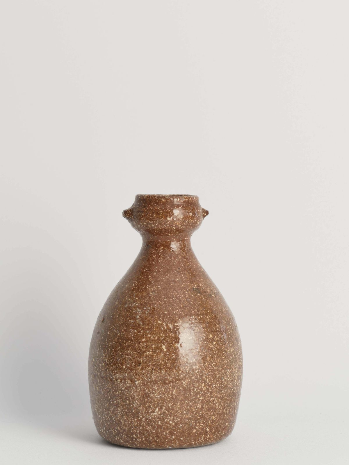Japanese Shigaraki Inspired Handmade Stoneware Vase With Barnacle Like Texture photo 196.0