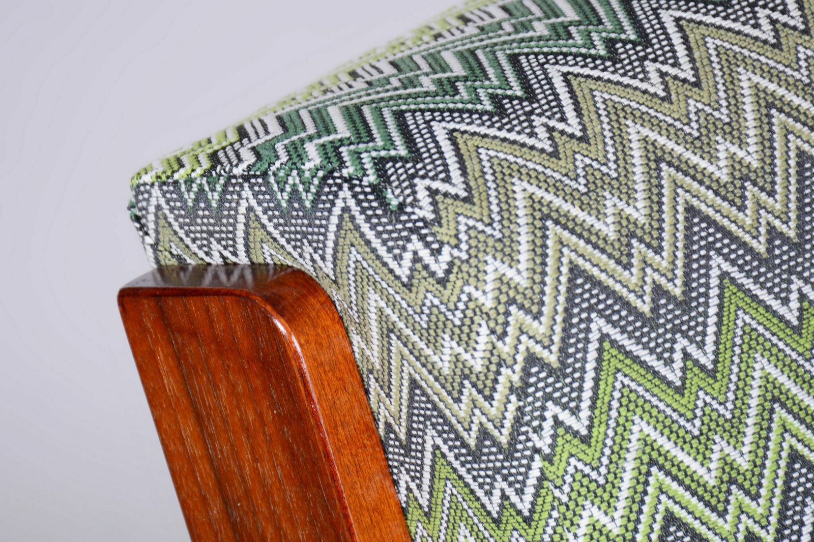 photo for sale Restored Art Deco Armchair, Beech, Spruce, Walnut, Chrome, Czech, 1930s