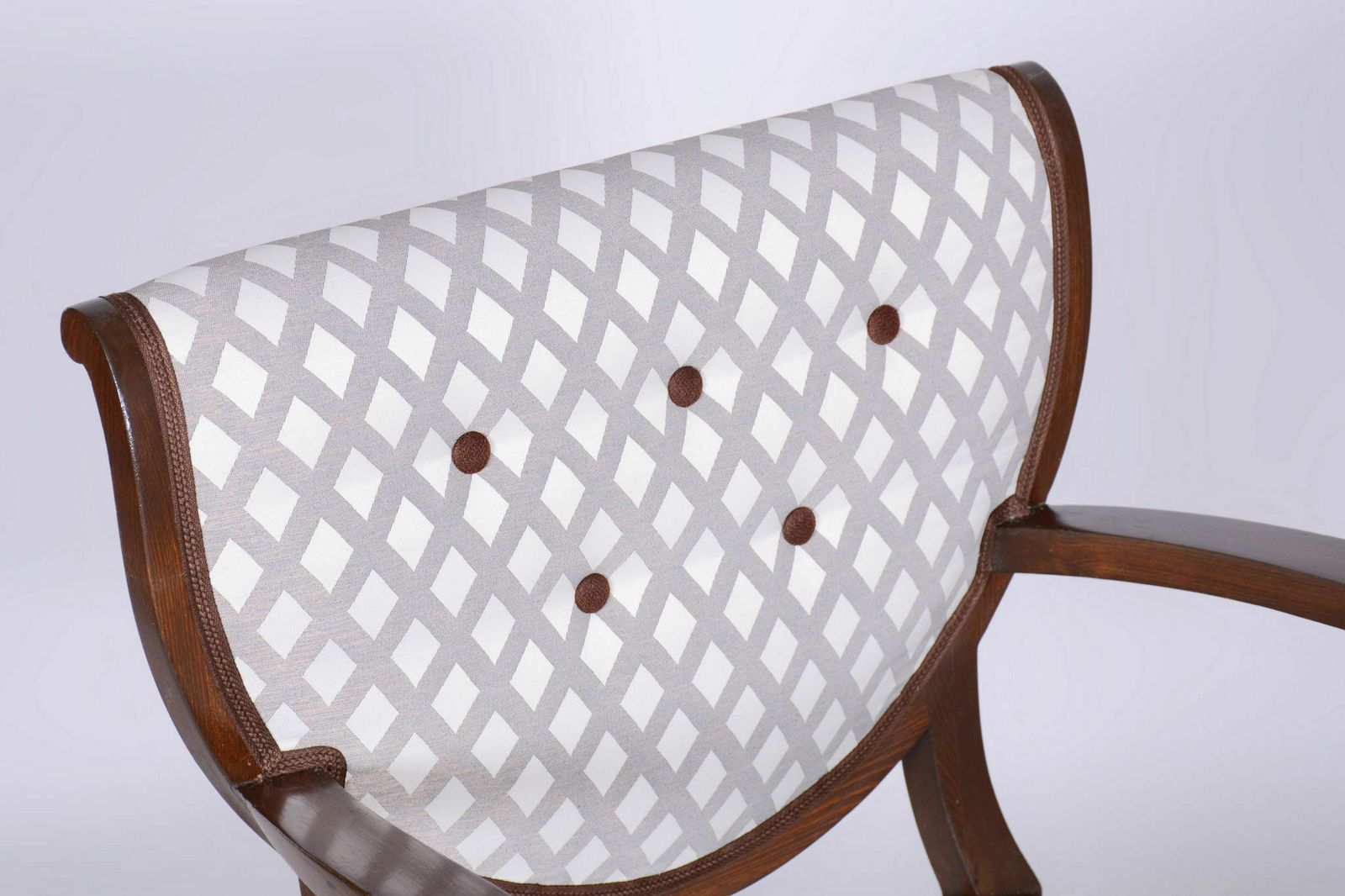 Restored Art Deco Armchair, Beech, New Upholstery, Czech, 1920s photo 850.0