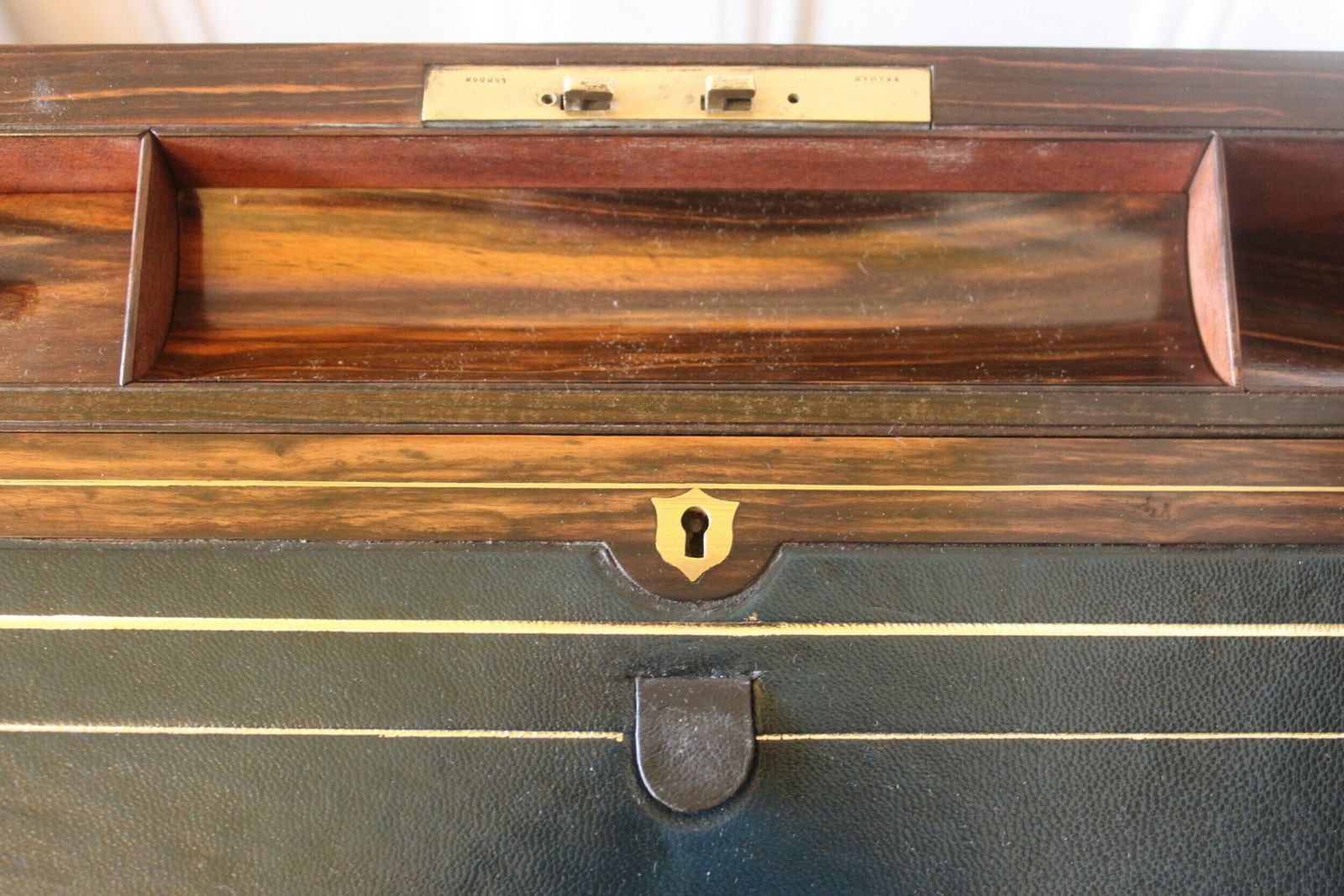 photo for sale Victorian Burr Walnut Writing Slope With Secret Drawers And Compartment, Attributed To George Austin Of Dublin