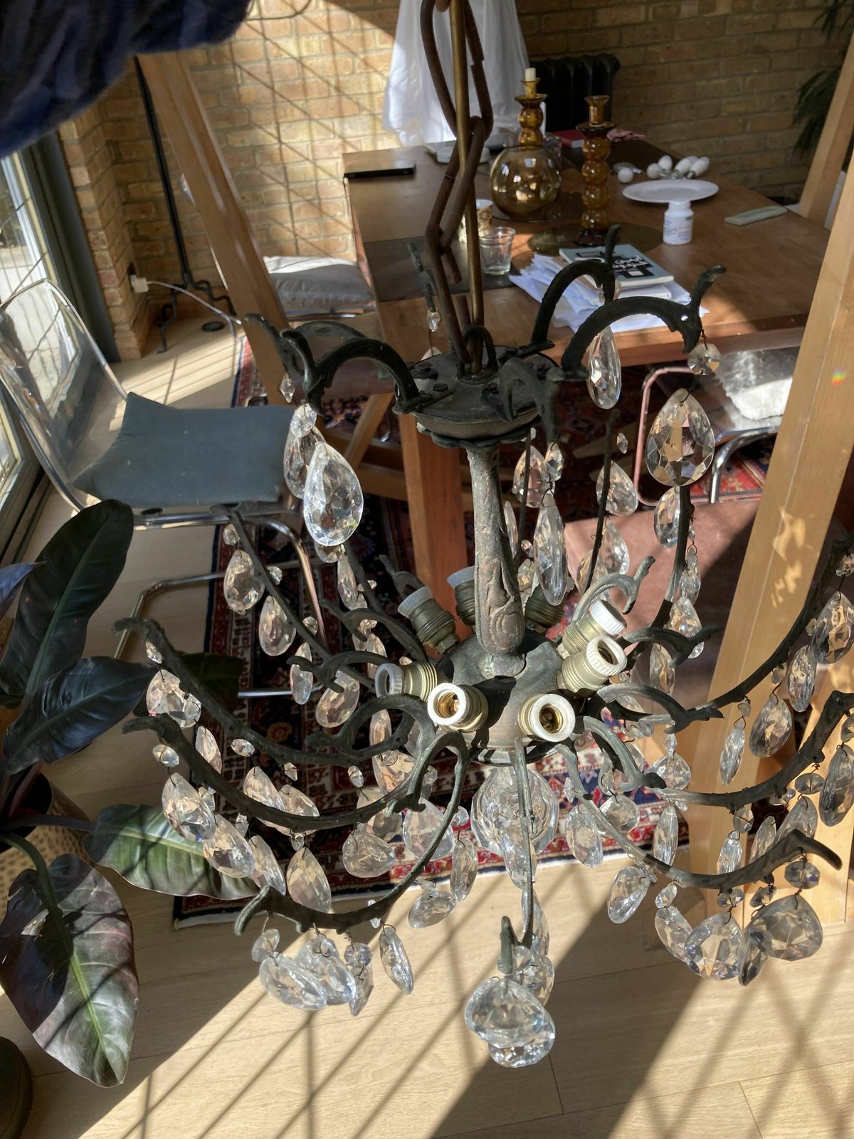 Vintage French 19th Century Crystal Chandelier