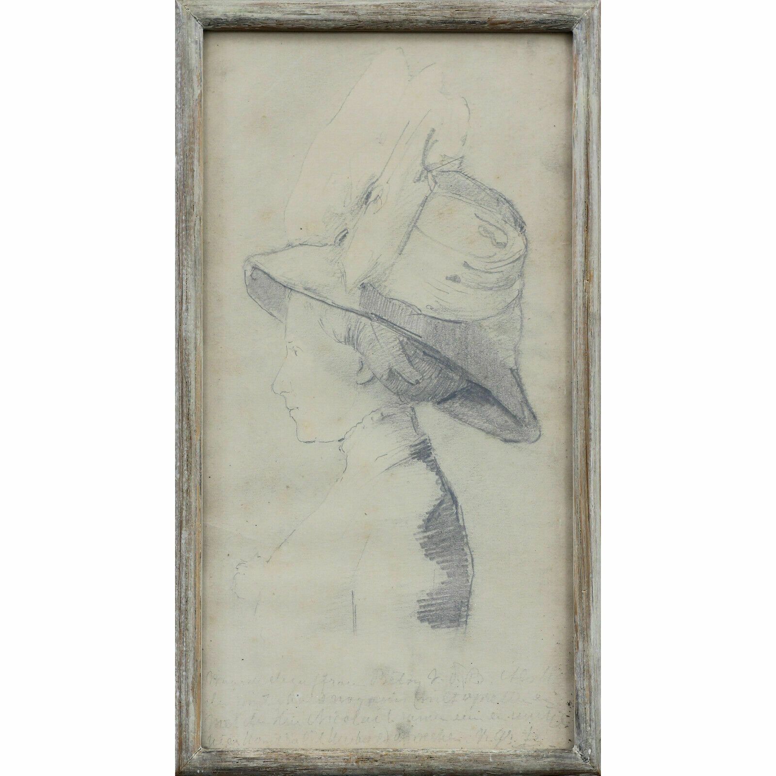 Dutch Pencil Sketch Of A Lady