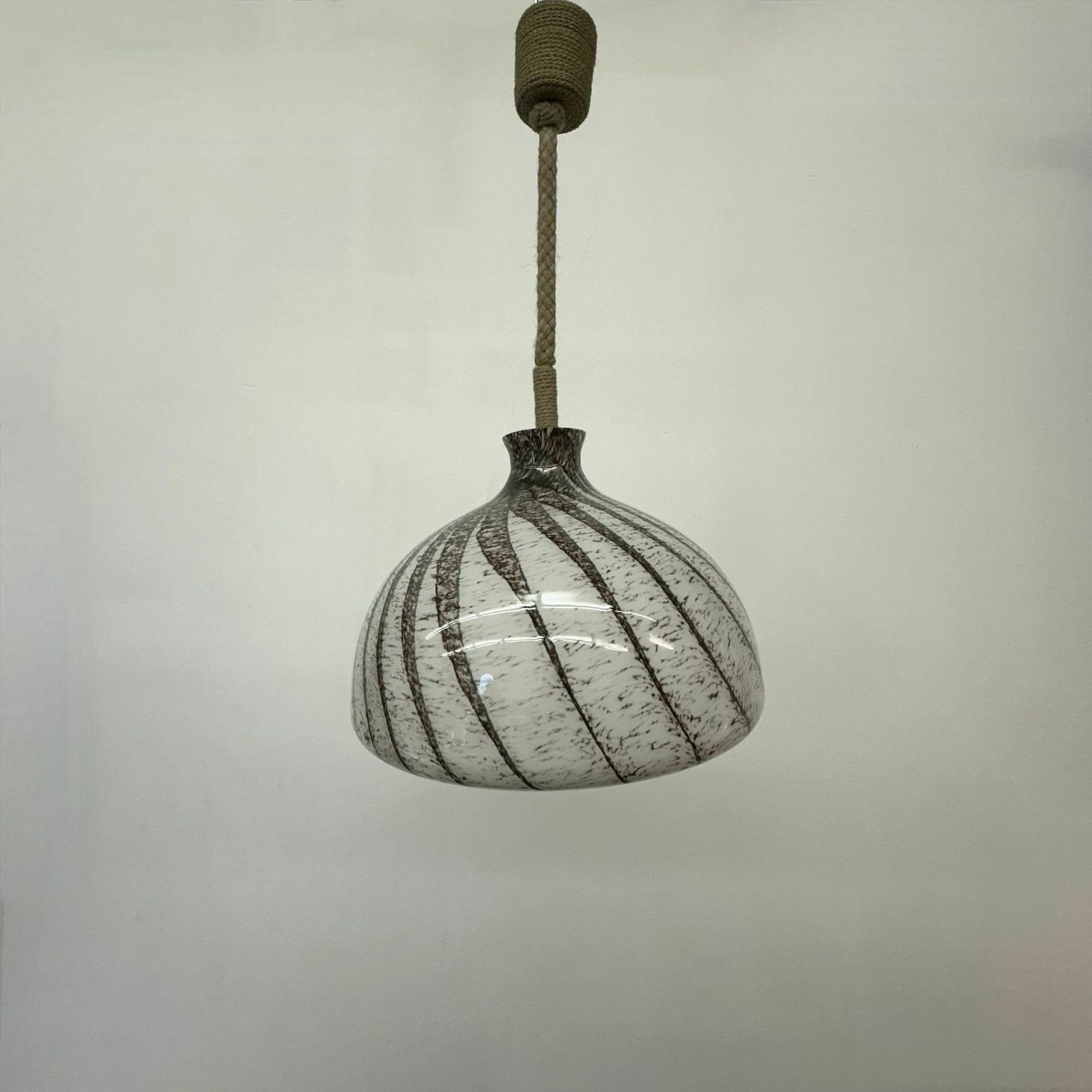 photo for sale Doria Leuchten Glass Hanging Lamp , 1970s