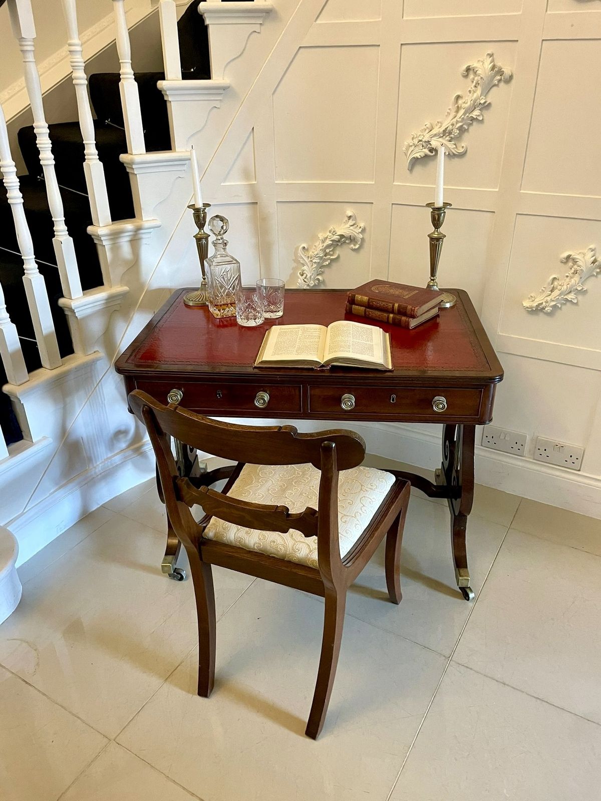 photo buy Superb Quality Antique 19th Century Mahogany Writing Desk