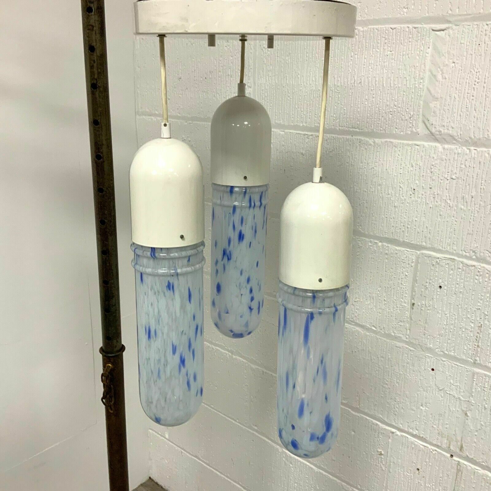 Vintage Italian 1960’s Retro Mid Century Murano Glass Ceiling Pendant Light photo furniture