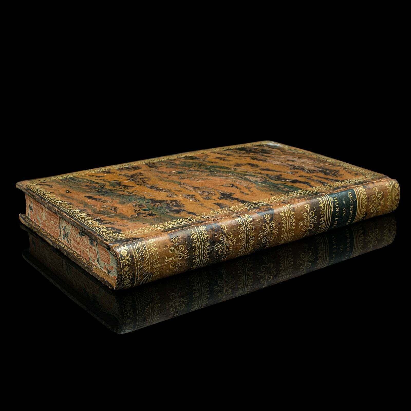 Antique Book, Thoughts On Hunting By William Beckford, English, Georgian, 1810 photo furniture