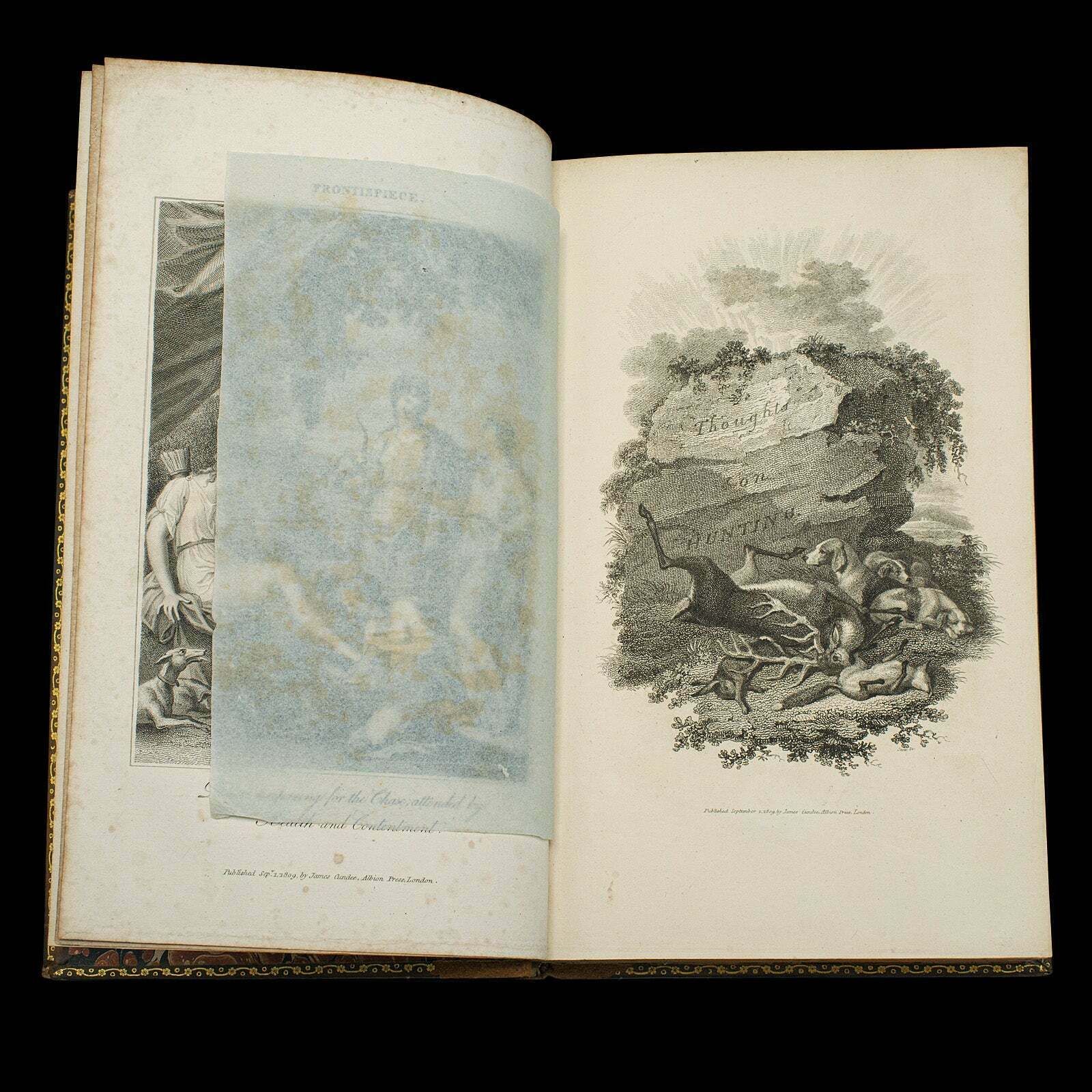 Antique Book, Thoughts On Hunting By William Beckford, English, Georgian, 1810 photo for sale