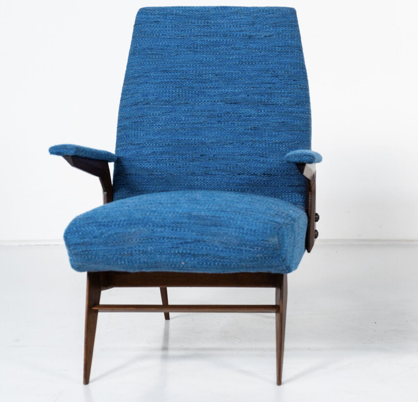 4210.0 Mid Century Modern Pair Of Armchairs By Vittorio Dassi, Italy, 1960s – New Upholstery photo