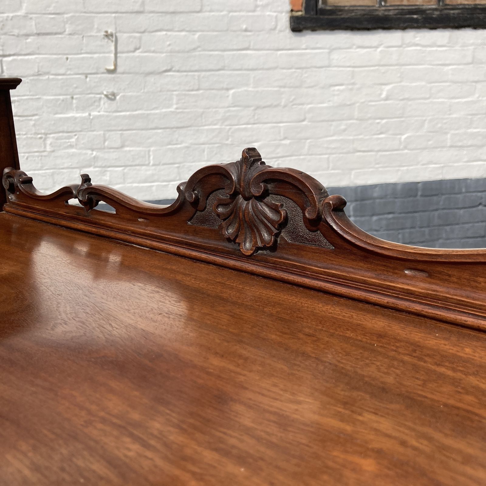 photo for sale Italian Mahogany Pedestal Desk, Circa 1850