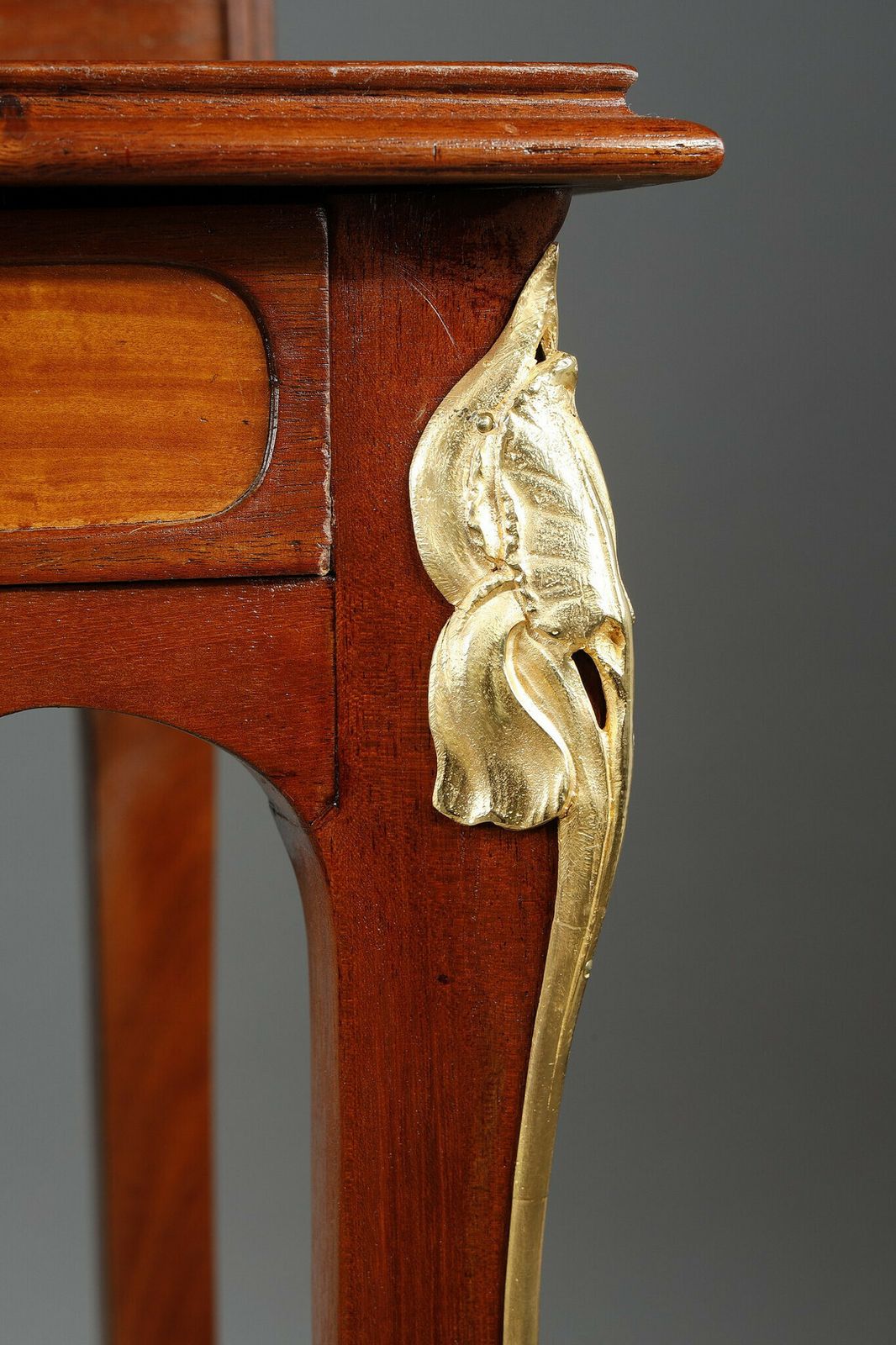 photo buy Art Nouveau Mahogany And Mahogany Veneer Stepped Desk