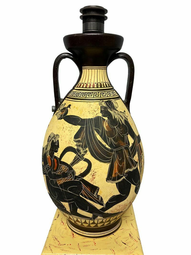 A Pair Of Mid Century Krater Vase Lamps photo buy
