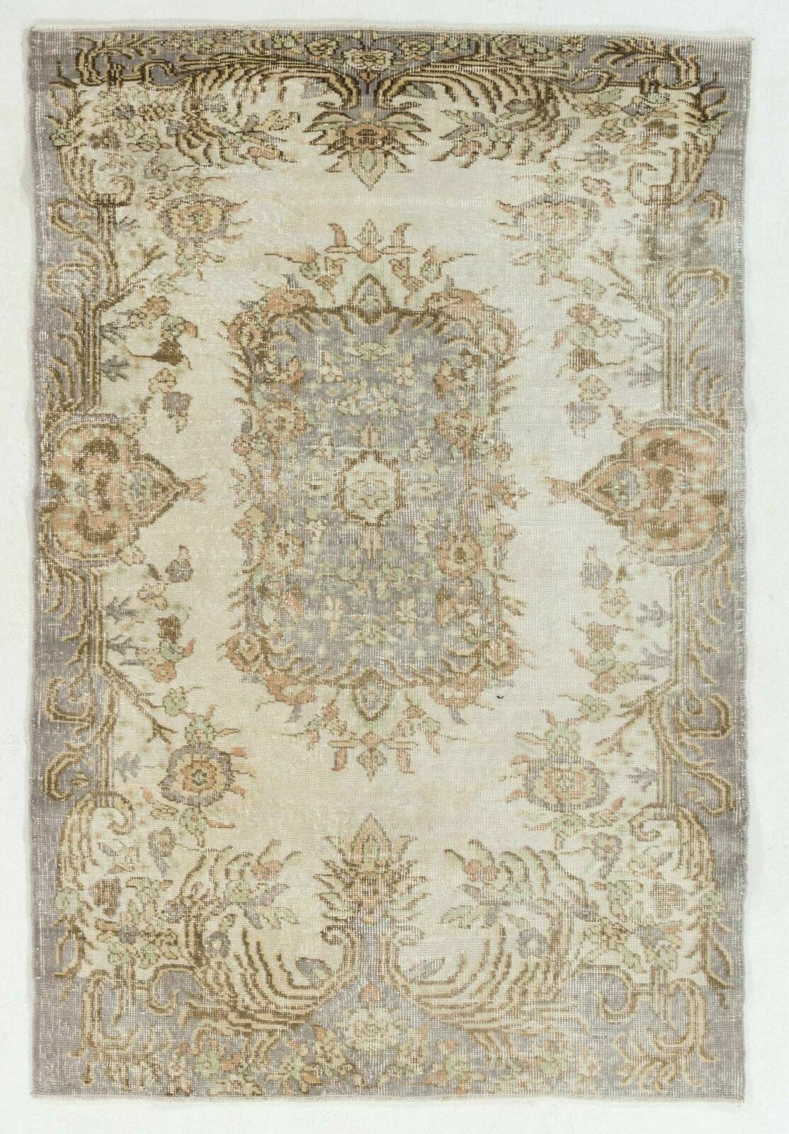 Mid 20th Century Hand Knotted Accent Rug From Central Anatolian